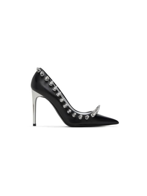 Moschino Black Spikes Heels