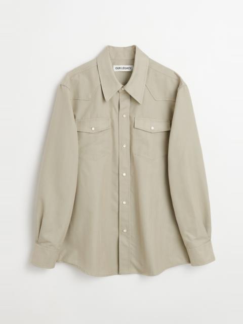 Our Legacy Frontier Shirt Lucid Pistachio Rural Wool