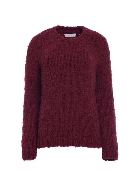 GABRIELA HEARST Lawrence Knit Sweater in Bordeaux Welfat Cashmere