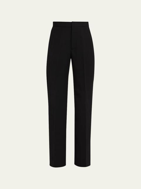 diotima Tosh Mesh-Inset Straight-Leg Trousers