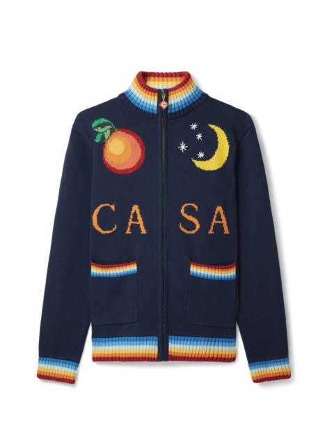 CASABLANCA Navy Casa Club Jacket