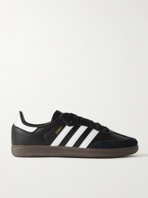 adidas Originals Samba Og Suede-trimmed Leather Sneakers