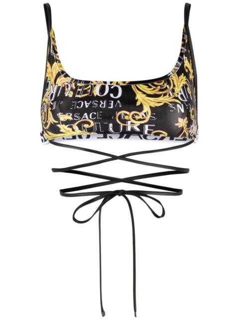 VERSACE JEANS COUTURE Logo Couture crop top
