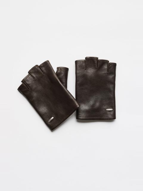 Our Legacy Biker Glove Cocoa Brown Nappa