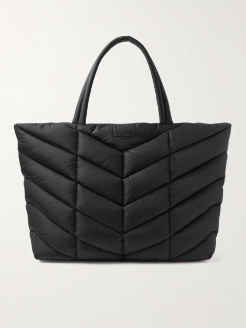 SAINT LAURENT Padded Quilted ECONYL® Tote Bag