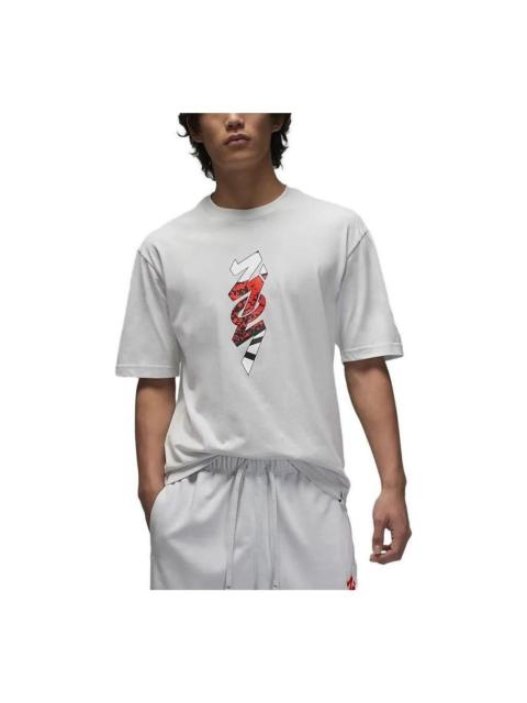 Jordan Air Jordan Zion Logo T-shirt Asia Sizing 'Photon Dust' FJ4616-025
