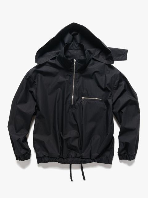 RIER Popeline Waxed Cotton Windbreaker Black