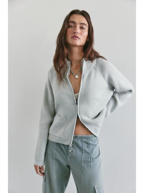 FREE PEOPLE We The Free On It Zip-Up Cardigan