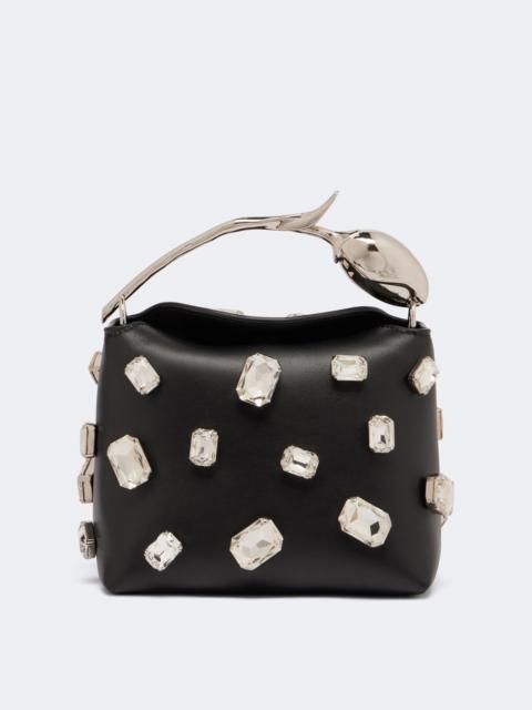 Erdem Bloom Mini embellished leather top-handle bag