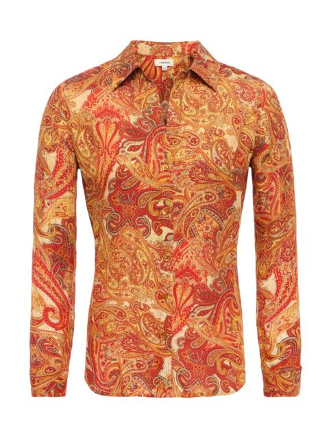 L'AGENCE Nina Silk Blouse