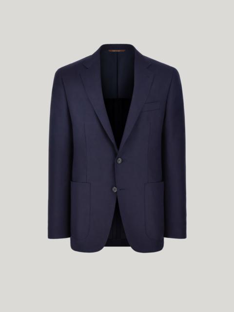 Canali KEI UNLINED NAVY MODERN-FIT JACKET IN PURE IMPECCABILE WOOL