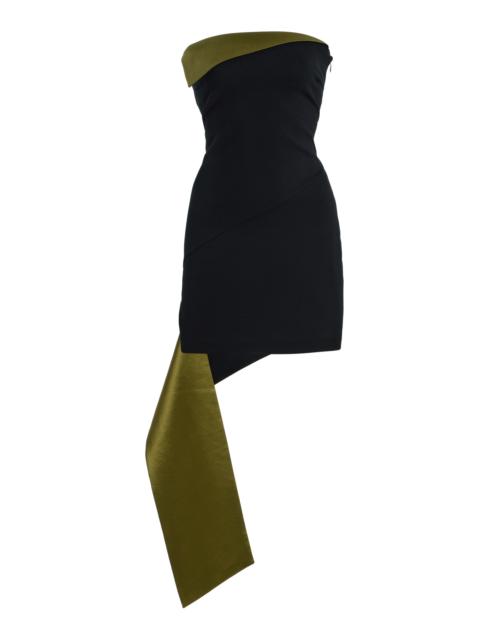 STAUD Alesa Crepe Mini Dress