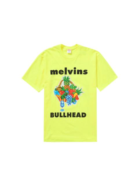 Supreme 대 x 멜빈스 불헤드 티 'Fluorescent Yellow 이름 *