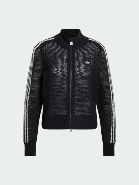 adidas KNITTED CROCHET FIREBIRD TRACK TOP