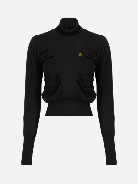 Vivienne Westwood Pamela High-Neck Gathered Jumper