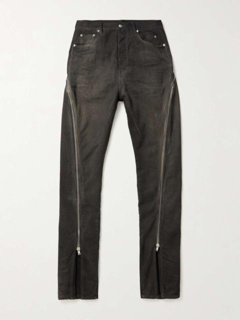Rick Owens Bolan Zip-Detailed Flared Jeans