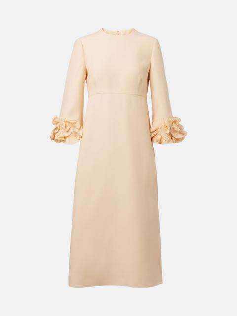 Valentino Ruffled Crêpe Couture midi dress