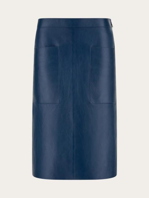 FERRAGAMO Leather skirt
