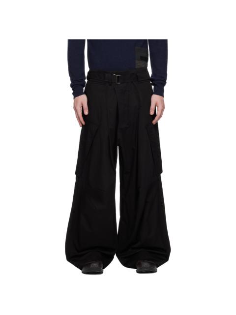 ACRONYM P59-E Encapsulated Nylon Cargo Pant Black | REVERSIBLE