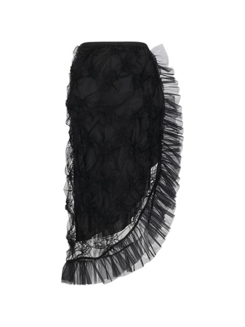 Blumarine ruffled tulle skirt