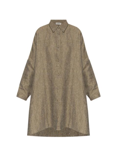 OFFICINE GÉNÉRALE button-fastening linen shirt