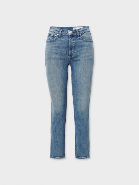 rag & bone Wren Ankle Slim Jean High-Rise in Flexi Denim