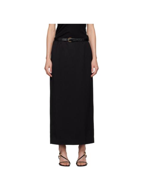 LE17SEPTEMBRE Black Belted Maxi Skirt