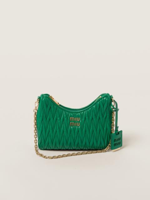 Miu Miu Matelassé nappa leather shoulder bag