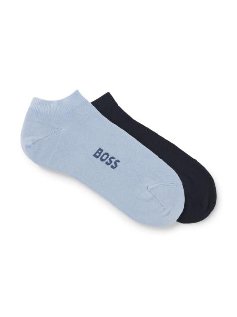 BOSS TWO-PACK OF ANKLE SOCKS IN A BAMBOO-VISCOSE BLEND