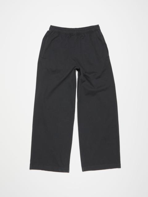 Acne Studios Sweatpant logo stamp - Black