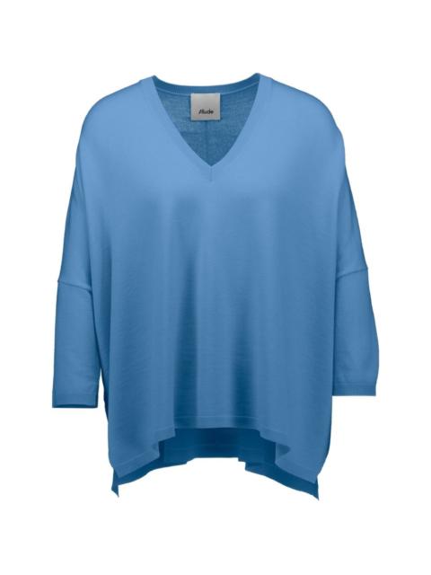 Allude v-neck knitted sweater