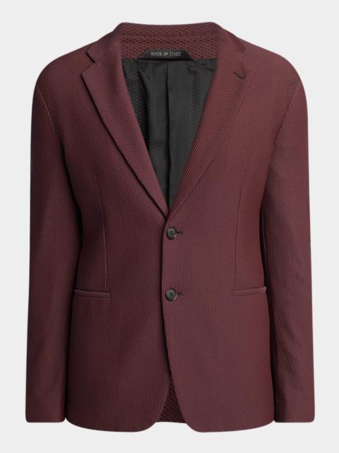 GIORGIO ARMANI Men's Rice Stitch Two-Button Sport Coat