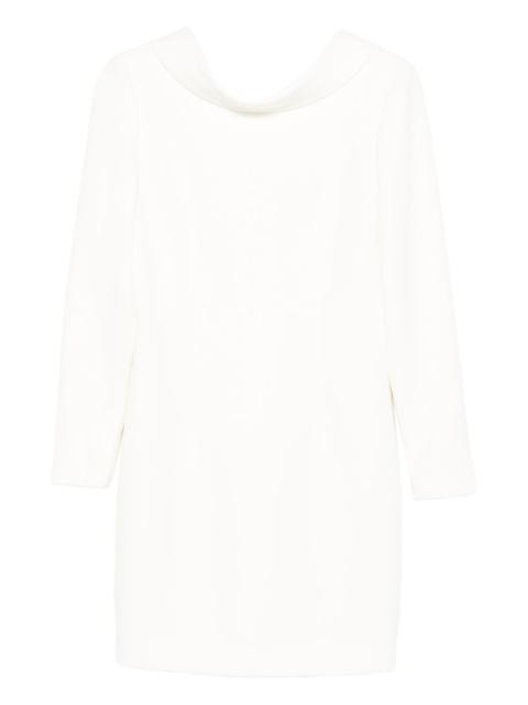 ROLAND MOURET long-sleeve shift midi dress
