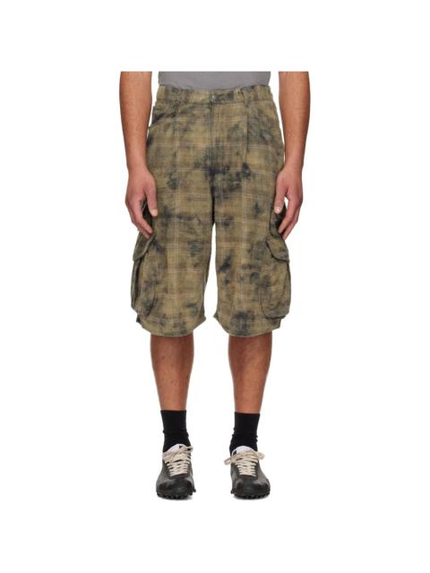 R13 Khaki Bermuda Cargo Shorts