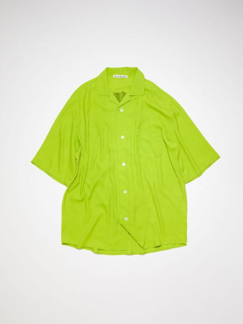 Printed button-up shirt - Lime green