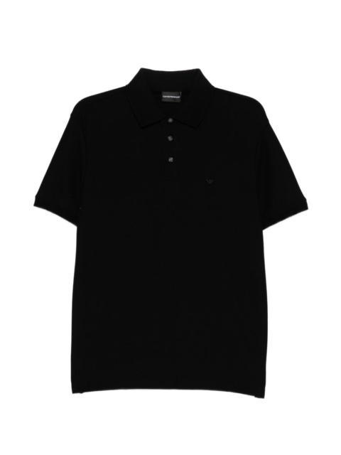 EMPORIO ARMANI logo-embroidered polo shirt