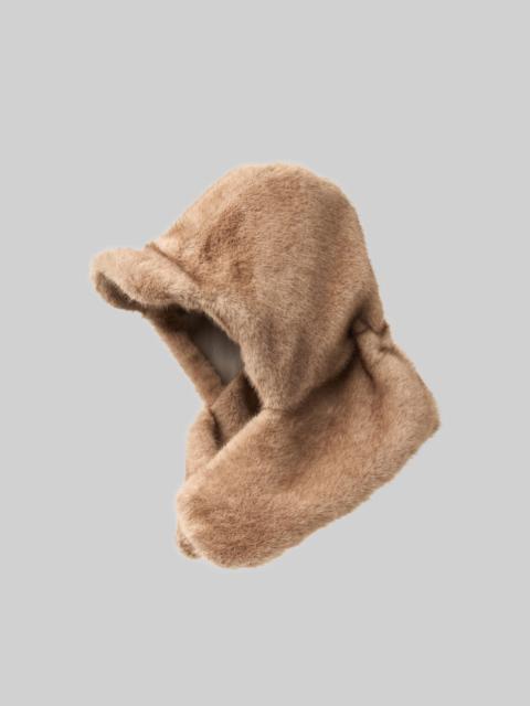 The Frankie Shop Kallio Faux Fur Hood - Light Brown