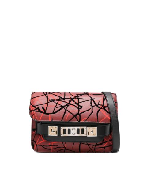 Proenza Schouler scribble-print clasp shoulder bag