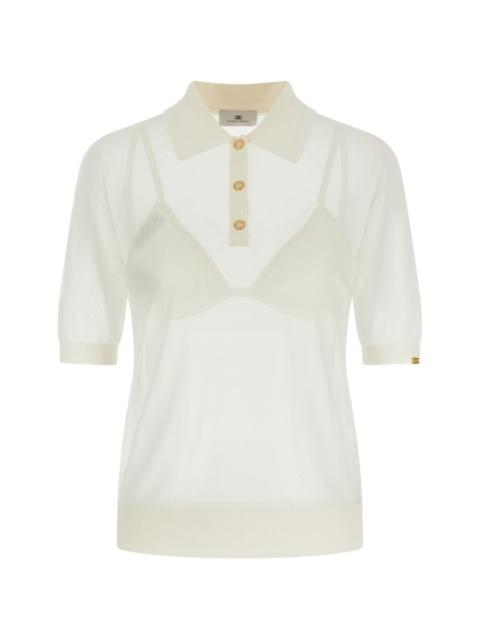 ELISABETTA FRANCHI ribbed bra and polo shirt set