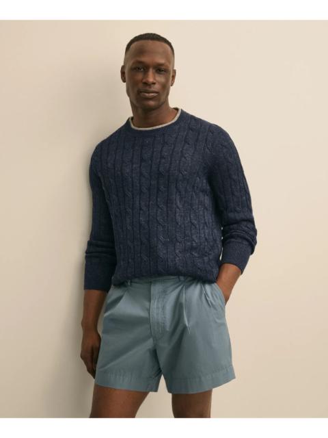 Brooks Brothers Linen Cable Knit Sweater