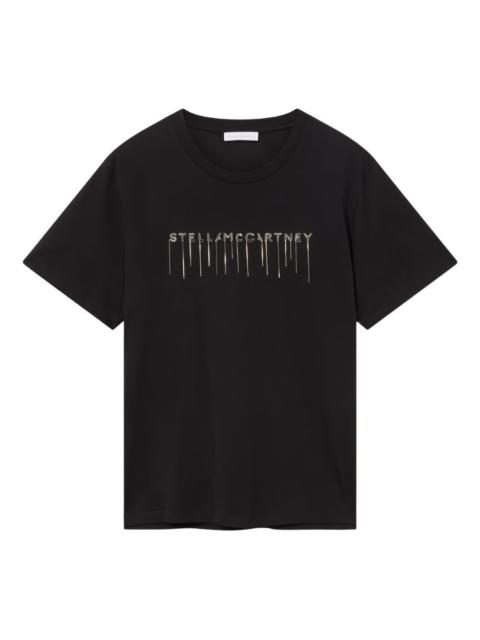Stella McCartney embroidered -logo T-shirt