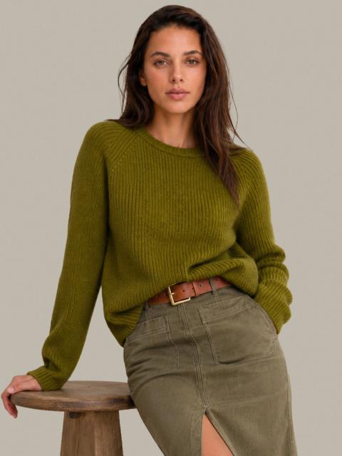 525 america Jane: Crewneck Shaker Stitch Cotton Sweater
