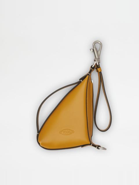 Tod's COIN PURSE IN LEATHER - YELLOW