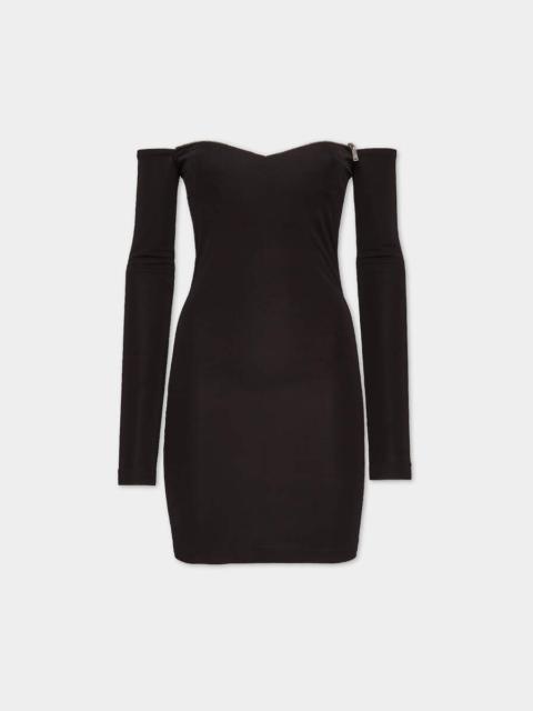 JERSEY ZIPPED DRESS