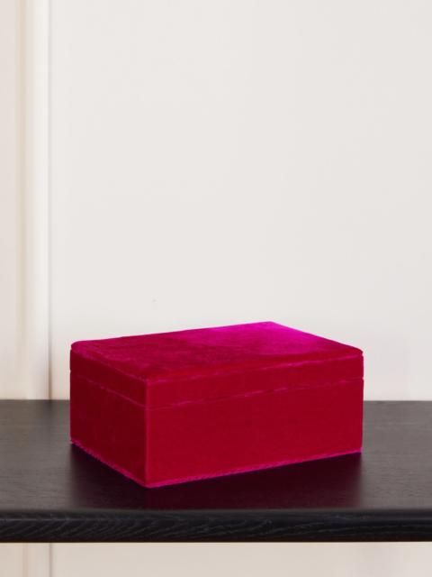 SOPHIE BILLE BRAHE Trésor velvet jewelry box Red
