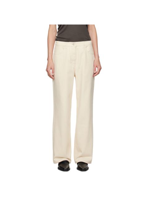 LE17SEPTEMBRE Off-White Basic Straight Jeans
