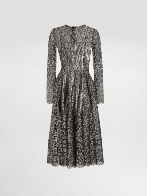 Dolce & Gabbana Lamé lace dress