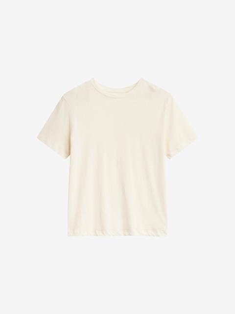 The Frankie Shop Elba Cotton T-Shirt - Cream
