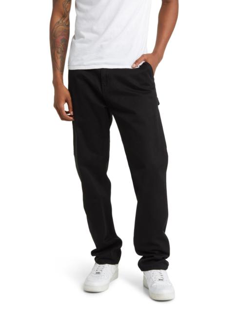 Carhartt Work In Progress Ruck Single Knee Twill Work Pants in Black Stone Washed at Nordstrom