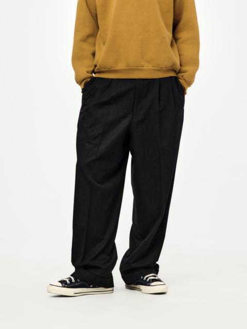 A.PRESSE WOOL WIDE TAPERED TROUSERS (CHARCOAL) (SIS)